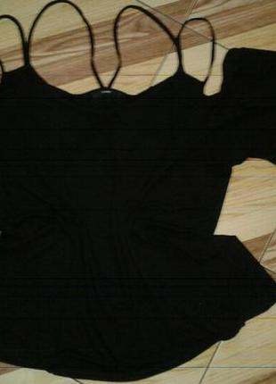 Чорна футболка великого розміру