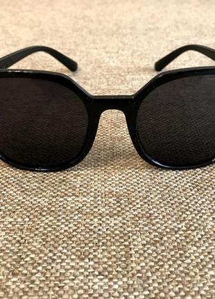 Нові сонцезахисні окуляри ( круглі - чорні)