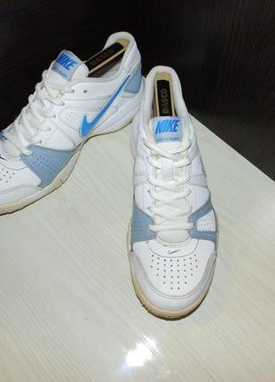 Кроссовки nike city court 7 gs white/blue2 фото