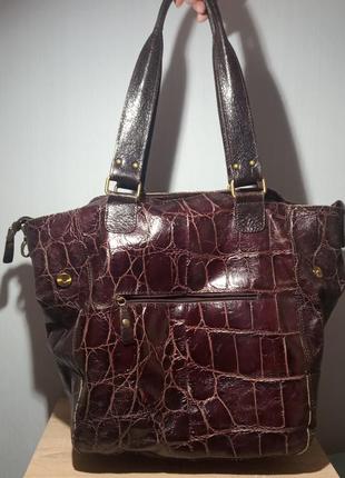 Дизайнерская сумка шоппер 🔥 баклажанно винный цвет3 фото