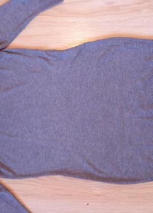 Сіре, коротке плаття туніка h&m. четвертний рукав. сіра коротка сукня, туніка.3 фото