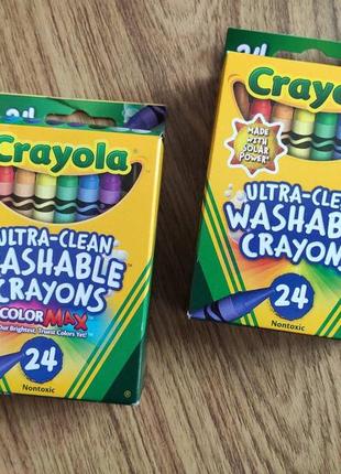 Крандаши воскові crayola змиваються1 фото