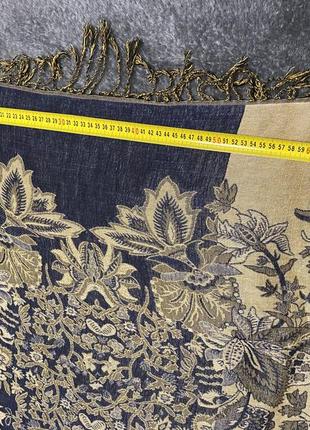 Cachemire-масивний шарф-палантин з візерунками (кашемір)6 фото