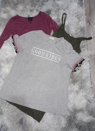 Фірмова стильна футболка з балабонами 🤍