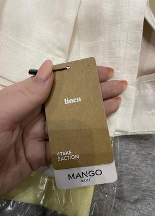 Льняные штаны mango2 фото
