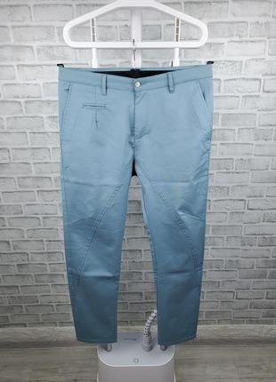 Мужские брюки чинос zara man (aqua) 31 р