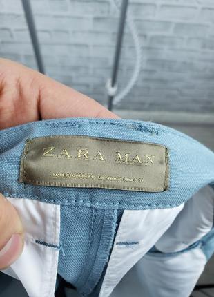 Мужские брюки чинос zara man (aqua) 31 р6 фото