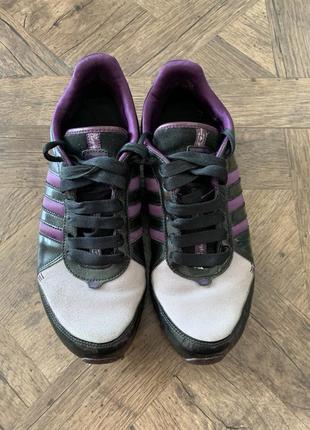 Кроссовки adidas, кожа и замша, размер 37/38