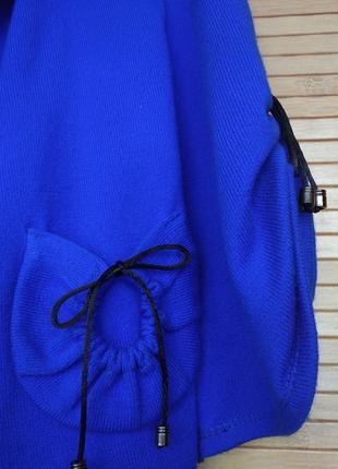 Синее балеро  с завязками винтаж/ретро3 фото
