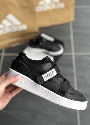 Розпродаж!!! шкіряні кросівки - сліпони  adidas original rivalry low в винтажном баскетбольном стиле2 фото