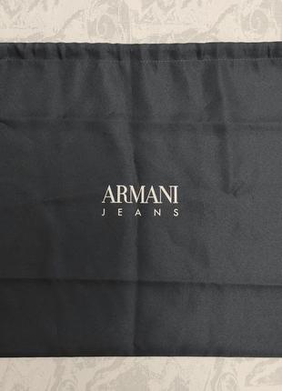 Великий темно синій пильник armani jeans 49х40 мішок2 фото