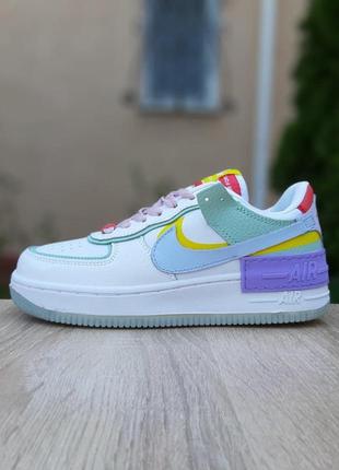 Женские кроссовки nike air force 1 shadow цветные / жіночі кросівки найк1 фото