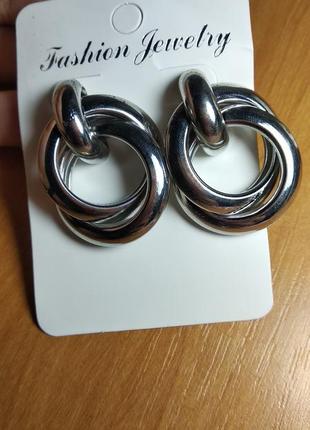 Срібні сережки