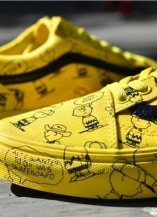 Кеды old skool  vans x peanuts "yellow"6 фото