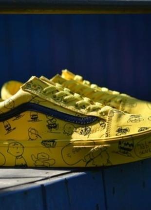 Кеди old skool vans x peanuts "yellow"3 фото