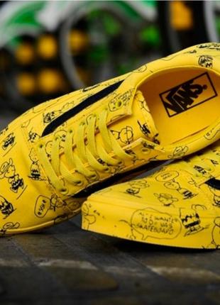 Кеды old skool  vans x peanuts "yellow"