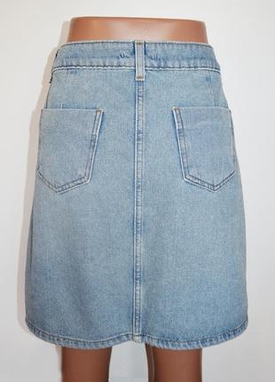 Джинсовая юбка с вышивкой tu4 фото