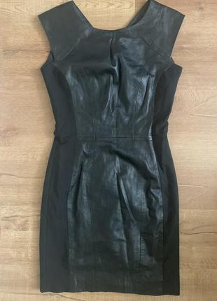 Шкіряне плаття h&m