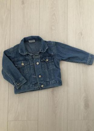 Джинсовый пиджак на девочку р 98