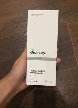 Обновляющий тоник с гликолевой кислотой 7% |the ordinary|glycolic acid 7% toning solution4 фото