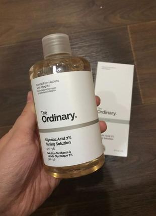 Обновляющий тоник с гликолевой кислотой 7% |the ordinary|glycolic acid 7% toning solution3 фото