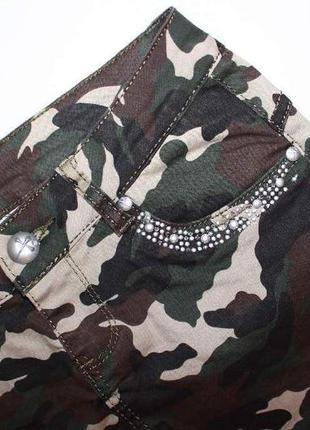 Юбка мини джинсовая защитная камуфляжная/милитари  расцветка / стильно / rpc4 фото
