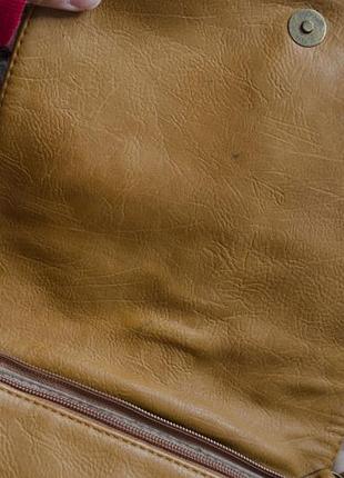 Крута шкіряна сумка з довгою ручкою3 фото