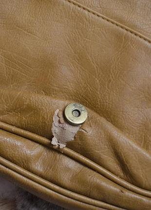 Крута шкіряна сумка з довгою ручкою6 фото