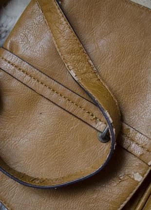 Крута шкіряна сумка з довгою ручкою7 фото