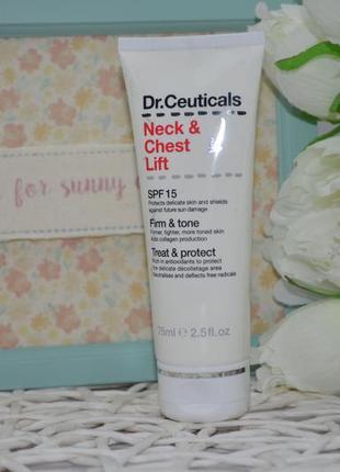 Крем для подтяжка шеи и груди с спф защитой dr ceuticals neck and chest lift spf15 75ml2 фото