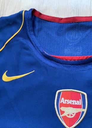 Чоловіча вінтажна футбольна джерсі nike youth away shirt arsenal 2004/055 фото