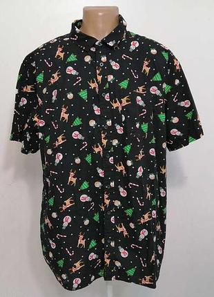 Тенниска новогодняя george, 100% хлопок, xxxl-4xl. новая! 2