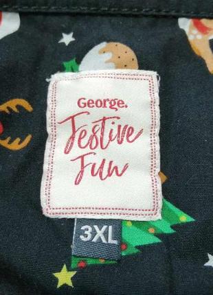 Тенниска новогодняя george, 100% хлопок, xxxl-4xl. новая! 3