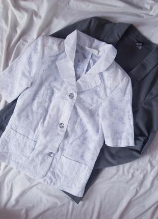 Піджак блузка на короткий рукав