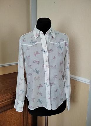 Годовая блуза рубашка хлопок 100%