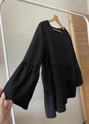 Cos шерстяная черная кофта блуза (100% шерсть)4 фото