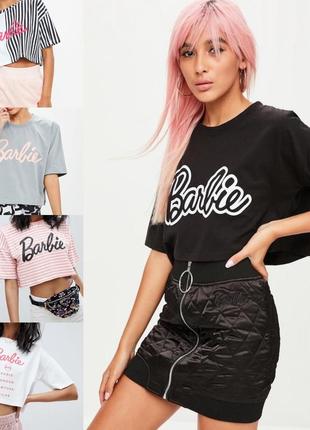 Кроп топ футболка barbie × missguided барби оверсайз4 фото