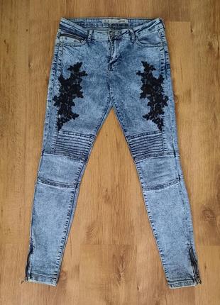 Джинсы скинни denim co размер 10/38(m-l)