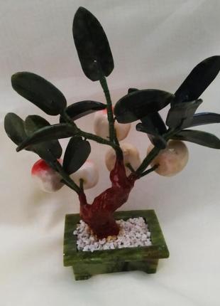 Нефритовое дерево 5 персиков, сувенир2 фото