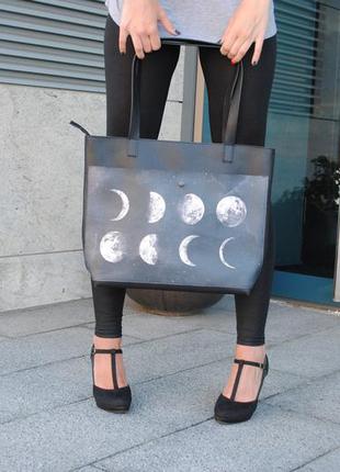 Вместительная женская сумка "loon mood"