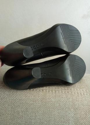 Класичні туфлі туфли на каблуку нові ecco shape 268003/💣розм.38, 39 оригінал)6 фото