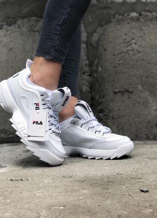 Disruptor 2 full white белые кроссовки фила6 фото