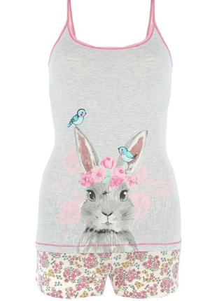 Трикотажная пижама rabbit love to lounge primark