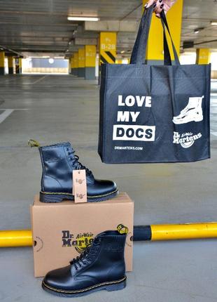 Dr. martens 1460 black черевики мартинсы черевики жіночі