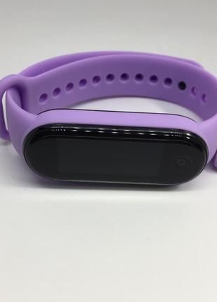 Ремінець mi band 5 mi band 6 бузковий 🎀 😍5 фото