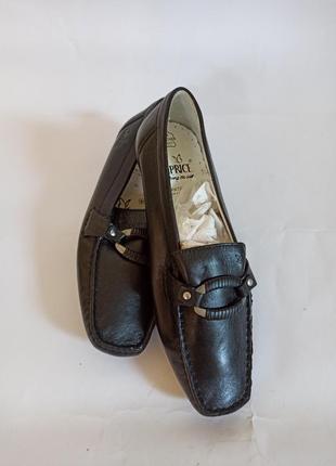 Мокасины черные caprice.брендове взуття stock1 фото