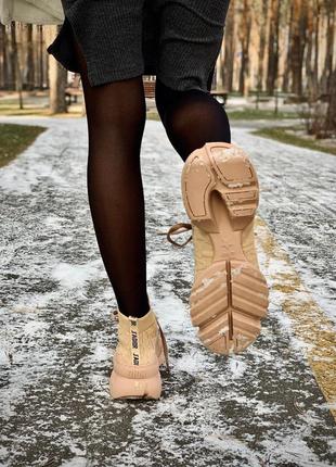 В стиле christian dior sneakers beige кроссовки сникерсы диор кросівки жіночі діор5 фото