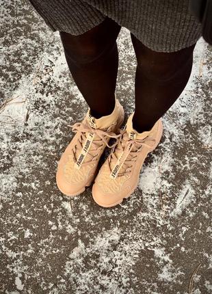 В стиле christian dior sneakers beige кроссовки сникерсы диор кросівки жіночі діор9 фото