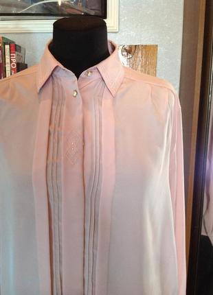 Елегантна німецька блуза - сорочка бренду delmod, р. 58-601 фото