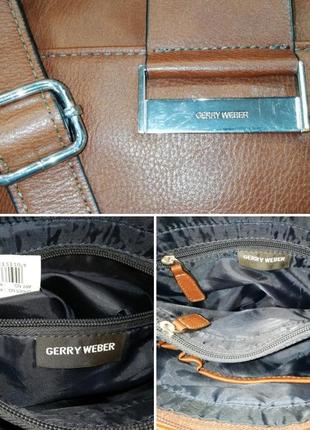 Лаконичная сумка кросс-боди цвета корицы немецкого бренда gerry weber5 фото